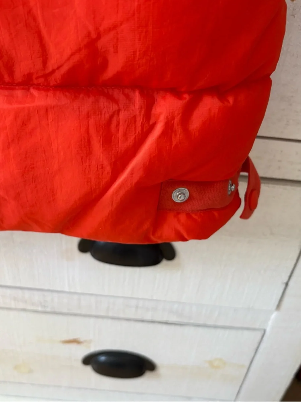 NWT Free People Orange red In A Bubble Puffer Vest - Picture 5 of 10